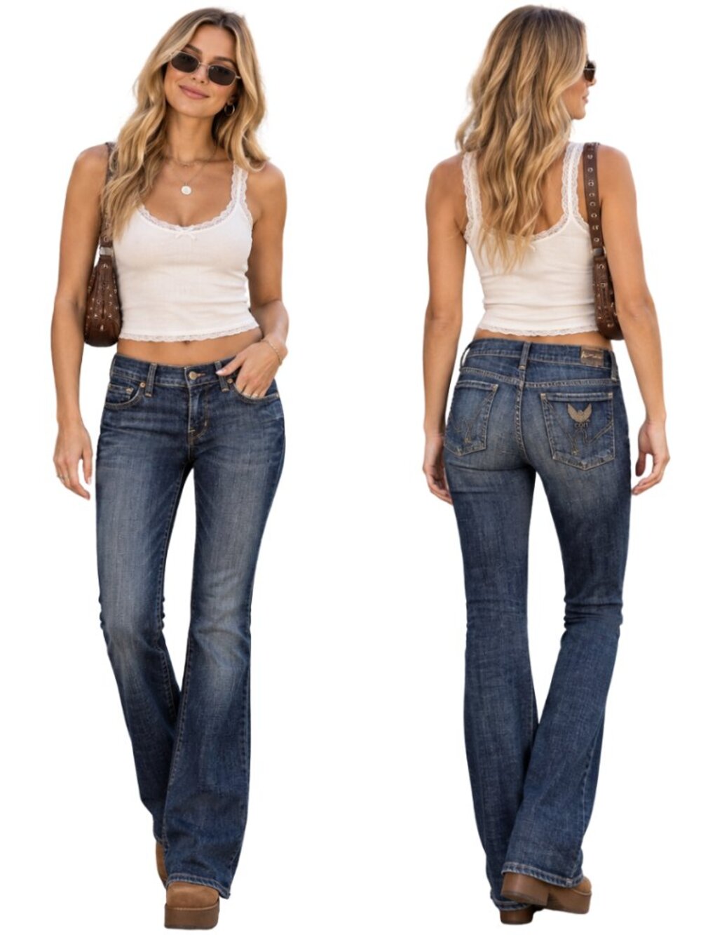 Citizens of Humanity Collete Bootcut Low Rise Denim Jeans Women's 26 Dark Madrid